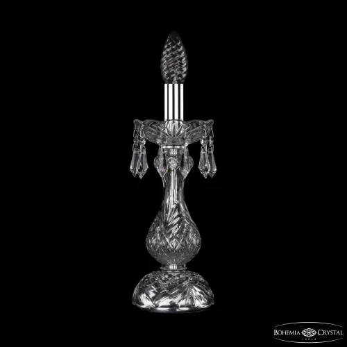 Настольная лампа 1403L/1-31 Ni Bohemia Ivele Crystal без плафона 1 лампа, основание никель металл хрусталь в стиле классический sp