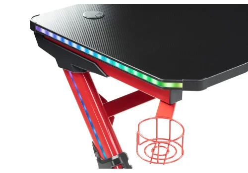 Компьютерный стол Master 1 red / black 15138 Woodville столешница чёрная из лдсп фото 5