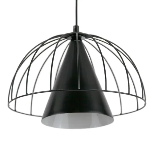 Светильник подвесной Iris LH012096 LightHall чёрный на 1 лампу, основание чёрное в стиле современный фото 2