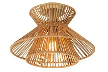 Светильник потолочный Tasman 10120/32/72 Lucide бежевый коричневый 1 лампа, основание матовое золото латунь в стиле скандинавский 