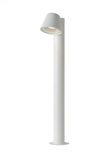 Парковый светильник Dingo-Led 14881/70/31 Lucide уличный IP44 белый 1 лампа, плафон белый в стиле современный GU10