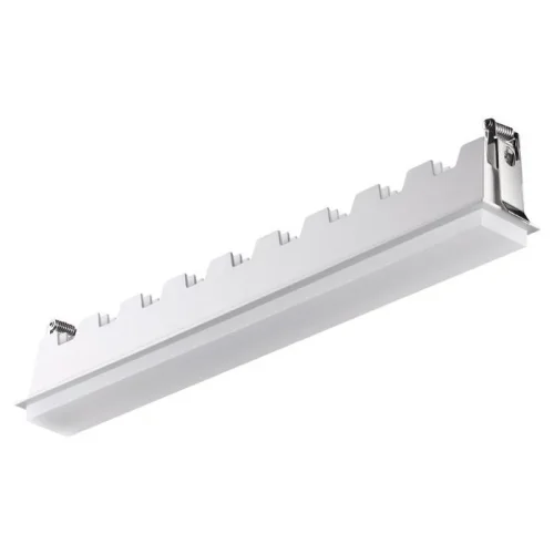 Светильник встраиваемый LED Hielo 358242 Novotech белый на 1 лампу, основание белое в стиле хай-тек современный 