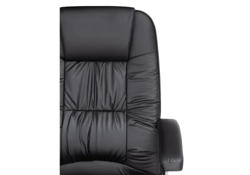 Кресло для руководителя Rik black 15256 Woodville, чёрный/искусственная кожа, ножки/металл/хром, размеры - ****640*660 фото 7