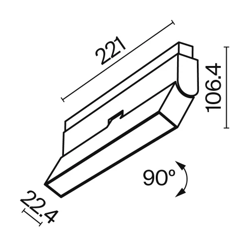 Трековый светильник Basis 3000-6000K 12Вт 120° Dim Dali Magnetic track system Exility TR036-4-12WTW-DD-B Maytoni чёрный для шинопроводов серии Magnetic track system Exility чёрный фото 9