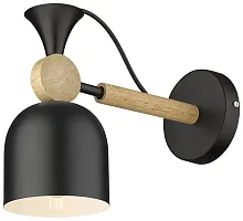 Бра 225-021-01 Velante чёрный 1 лампа, основание чёрное в стиле современный 