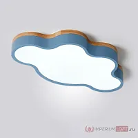 Светильник потолочный CLOUD ECO D63 Blue 189504-26 ImperiumLoft белый на 1 лампу, основание голубое в стиле скандинавский 