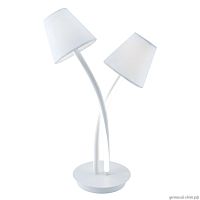 Настольная лампа LED Аэлита 480032702 MW-Light белая 2 лампы, основание белое металл в стиле современный 