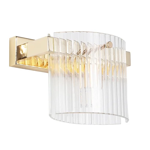 Бра ENCANTO AP1 Crystal Lux прозрачный на 1 лампа, основание золотое в стиле современный 