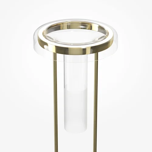 Торшер LED Ikebana MOD463FL-L24BS3K Maytoni прозрачный на 1 лампу, основание латунь в стиле современный фото 4