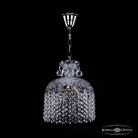 Светильник подвесной 14781/25 Ni R Bohemia Ivele Crystal прозрачный 4 лампы, основание никель в стиле классика r
