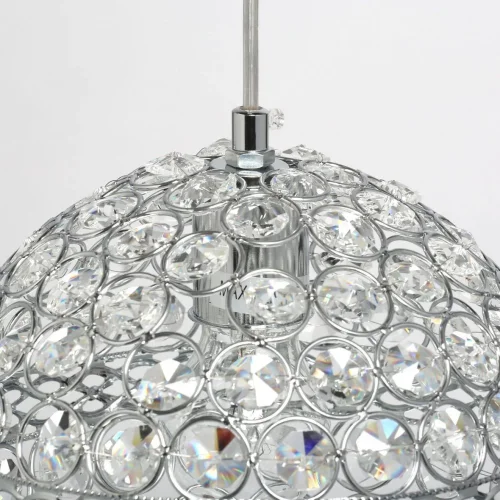 Светильник подвесной Бриз 111011701 DeMarkt прозрачный 1 лампа, основание хром в стиле классический  фото 6