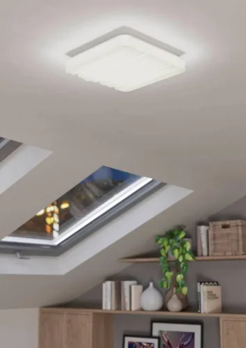 Светильник потолочный LED Ferentino 900609 Eglo белый на 1 лампу, основание белое в стиле современный фото 2