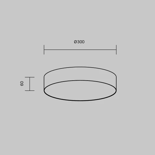 Светильник потолочный LED Zon C032CL-36W3K-RD-MG Maytoni белый на 1 лампу, основание матовое золото в стиле современный круглый тарелка фото 15