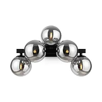 Бра Dallas MOD547WL-05B Maytoni чёрный серый на 5 ламп, основание чёрное в стиле современный молекула Бра Dallas MOD547WL-05B Maytoni чёрный серый на 5 ламп, основание чёрное в стиле современный молекула