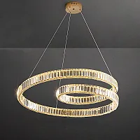 Люстра подвесная BERTOLDA S D80 Brass 219988-23 ImperiumLoft прозрачная на 1 лампу, основание латунь в стиле современный 