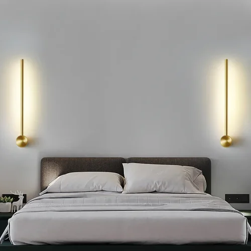 Настенный светильник Wall LINES L150 Black 178034-26 ImperiumLoft чёрный на 1 лампа, основание чёрное в стиле минимализм  фото 3