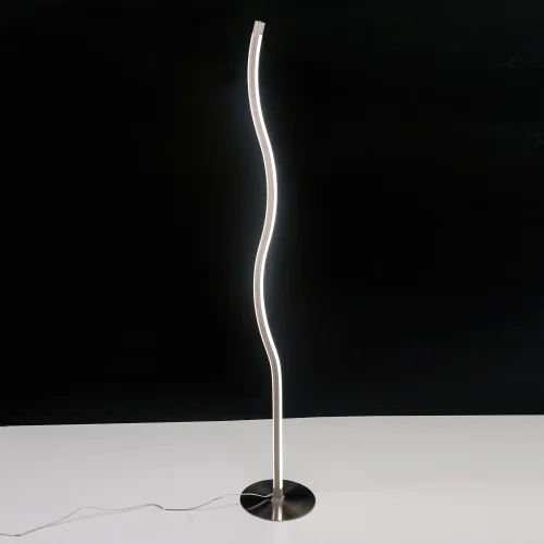 Торшер LED Гуффин CL804001 Citilux  белый 1 лампа, основание хром в стиле хай-тек
 фото 4