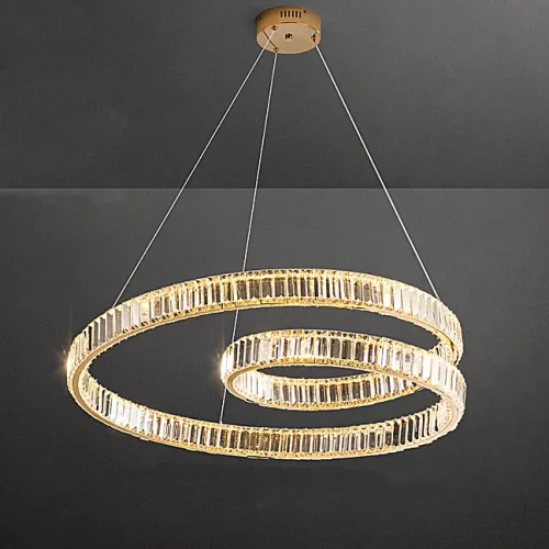 Люстра подвесная BERTOLDA S D80 Brass 219988-23 ImperiumLoft прозрачная на 1 лампу, основание латунь в стиле современный 