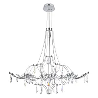 Люстра подвесная ЛЕД Мира / Mira 10588/800 Silver Asfour LOFT IT прозрачная на 1 лампу, основание серебряное в стиле арт-деко капли Люстра подвесная ЛЕД Мира / Mira 10588/800 Silver Asfour LOFT IT прозрачная на 1 лампу, основание серебряное в стиле арт-деко капли