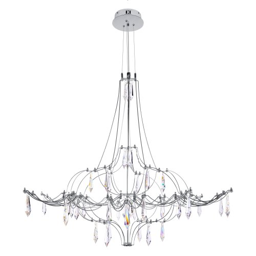Люстра подвесная ЛЕД Мира / Mira 10588/800 Silver Asfour LOFT IT прозрачная на 1 лампу, основание серебряное в стиле арт-деко капли Люстра подвесная ЛЕД Мира / Mira 10588/800 Silver Asfour LOFT IT прозрачная на 1 лампу, основание серебряное в стиле арт-деко капли