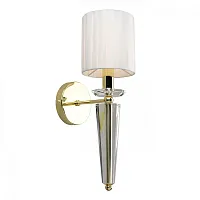Бра Calliano OML-88101-01 Omnilux белый 1 лампа, основание золотое в стиле классический 