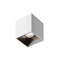 Светильник накладной LED Alfa LED C064CL-5W4K-SQ-WB Maytoni белый на 1 лампу, основание белое в стиле современный хай-тек квадратный