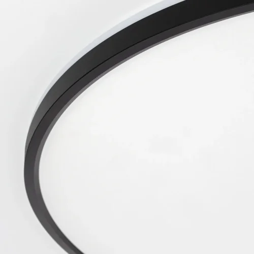 Светильник потолочный LED Norma CL748601 Citilux белый на 1 лампу, основание чёрное в стиле современный круглый фото 4