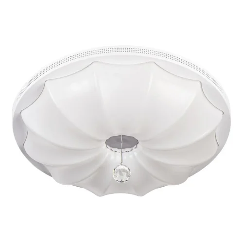 Светильник потолочный LED с пультом 10231/S LED Escada белый на 1 лампу, основание белое в стиле арт-деко с пультом