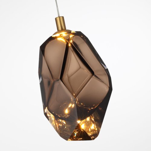 Светильник подвесной LED Gemme 7112/4LA Odeon Light коричневый на 1 лампу, основание бронзовое в стиле современный классический выдувное фото 6 Светильник подвесной LED Gemme 7112/4LA Odeon Light коричневый на 1 лампу, основание бронзовое в стиле современный классический выдувное фото 6