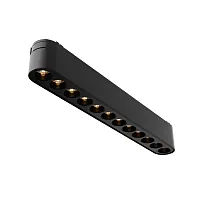 Трековый светильник LED Magnetic track system Radity TR082-1-12W3K-M-B Maytoni чёрный для шинопроводов серии Magnetic track system Radity чёрный