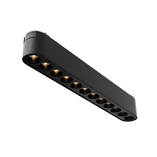 Трековый светильник LED Magnetic track system Radity TR082-1-12W3K-M-B Maytoni чёрный для шинопроводов серии Magnetic track system Radity чёрный