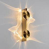 Бра ЛЕД Флэйм / Flame 10452/2W Gold LOFT IT золотой на 2 лампы, основание золотое в стиле хай-тек отражённый свет