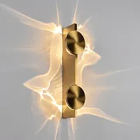 Бра ЛЕД Флэйм / Flame 10452/2W Gold LOFT IT золотой на 2 лампы, основание золотое в стиле хай-тек отражённый свет