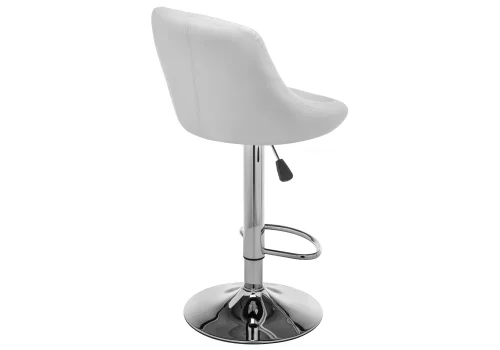 Барный стул Curt белый 1415 Woodville, /кожзаменитель, ножки//хром, размеры - *1040***450*500 фото 4
