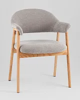 Стул обеденный Tavu с деревянными ножками, серый УТ000041727 Stool Group, /, ножки//, размеры - *****