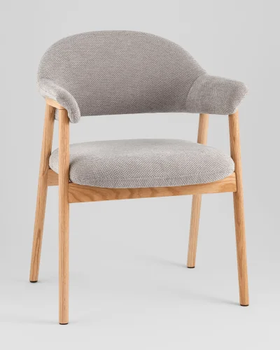 Стул обеденный Tavu с деревянными ножками, серый УТ000041727 Stool Group, /, ножки//, размеры - *****