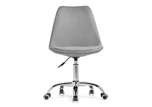 Компьютерное кресло Kolin gray fabric 15549 Woodville, серый/велюр, ножки/металл/хром, размеры - *890***490*560 фото 2