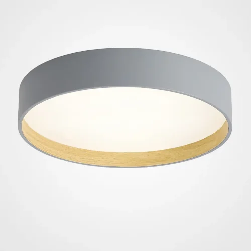 Светильник потолочный NETTY D40 Grey 224017-23 ImperiumLoft белый на 1 лампу, основание серое в стиле современный скандинавский минимализм 