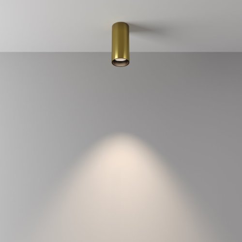 Светильник накладной Focus LED C056CL-L12W4K-W-BS Maytoni латунь 1 лампа, основание латунь в стиле современный  фото 4