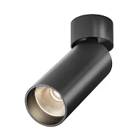 Светильник накладной Focus LED C055CL-L12B3K-W-D-B Maytoni чёрный 1 лампа, основание чёрное в стиле хай-тек модерн круглый
