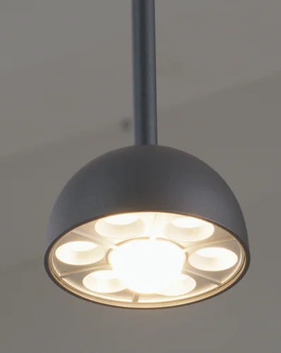 Светильник подвесной LED Fiona V10893-PL Moderli серебряный 1 лампа, основание серое в стиле современный  фото 4