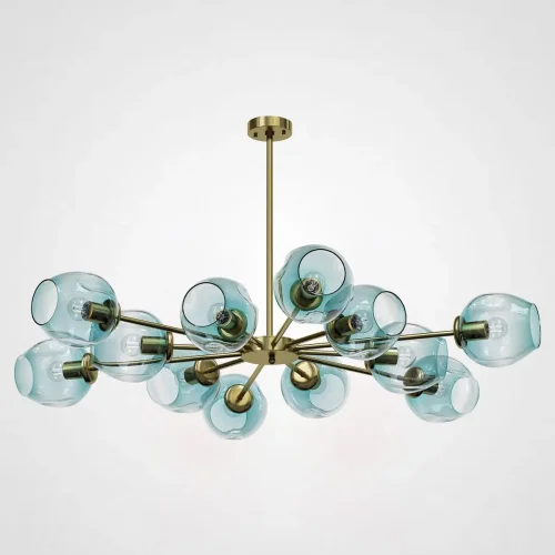 Люстра на штанге MARINE D104 12 lamps Gold/Blue 189692-26 ImperiumLoft голубая на 12 ламп, основание золотое в стиле скандинавский Люстра на штанге MARINE D104 12 lamps Gold/Blue 189692-26 ImperiumLoft голубая на 12 ламп, основание золотое в стиле скандинавский