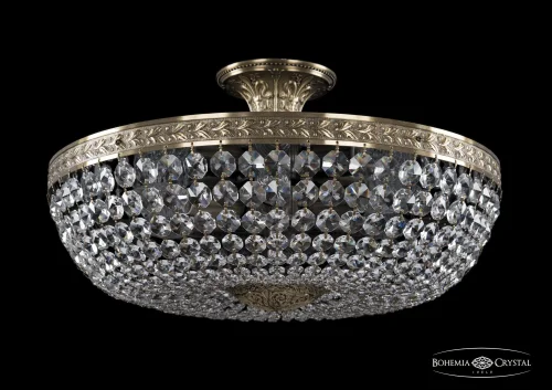 Люстра потолочная хрустальная 19111/45IV Pa Bohemia Ivele Crystal прозрачная на 6 ламп, основание латунь в стиле классика sp