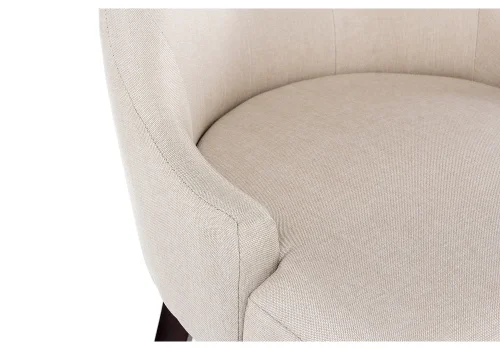 Деревянный стул Elegance dark walnut / fabric cream 11027 Woodville, бежевый/ткань, ножки/дерево/коричневый, размеры - ****520*580 фото 5