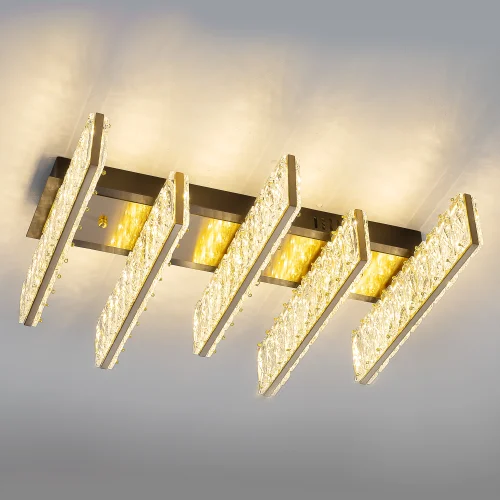 Люстра потолочная LED Palant CL325252 Citilux прозрачная на 1 лампу, основание чёрное в стиле классический современный фото 4 Люстра потолочная LED Palant CL325252 Citilux прозрачная на 1 лампу, основание чёрное в стиле классический современный фото 4