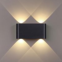 Бра LED Magnum 7191/4WL Odeon Light чёрный на 1 лампу, основание чёрное в стиле хай-тек 