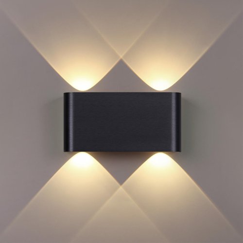 Бра LED Magnum 7191/4WL Odeon Light чёрный на 1 лампу, основание чёрное в стиле хай-тек 