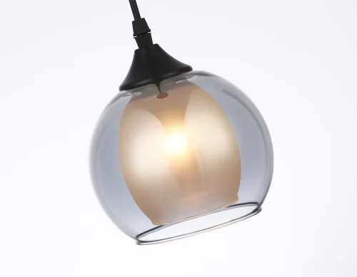 Светильник подвесной TR3539 Ambrella light серый чёрный 1 лампа, основание чёрное в стиле современный  фото 6
