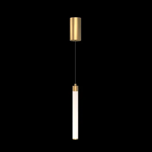 Светильник подвесной LED Ray P022PL-L10MG3K Maytoni белый 1 лампа, основание золотое в стиле современный трубочки фото 7