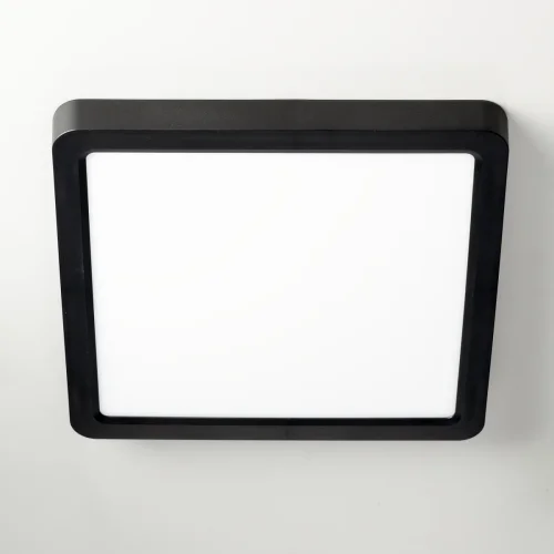 Светильник потолочный LED DIMM Бейсик CL738K181V Citilux белый 1 лампа, основание чёрное в стиле современный хай-тек квадратный фото 3